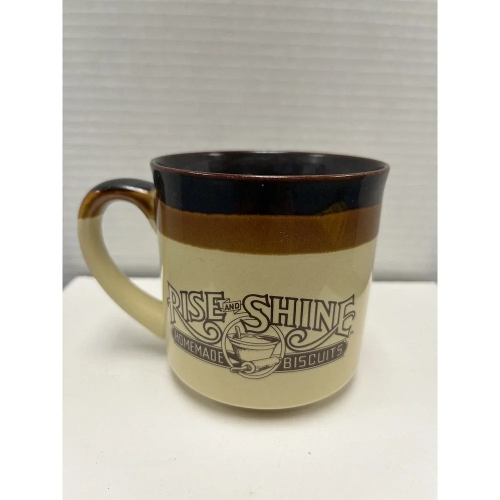 Vintage 1986 Hardee's Rise and‎ Shine Homemade Biscuits Coffee Cup